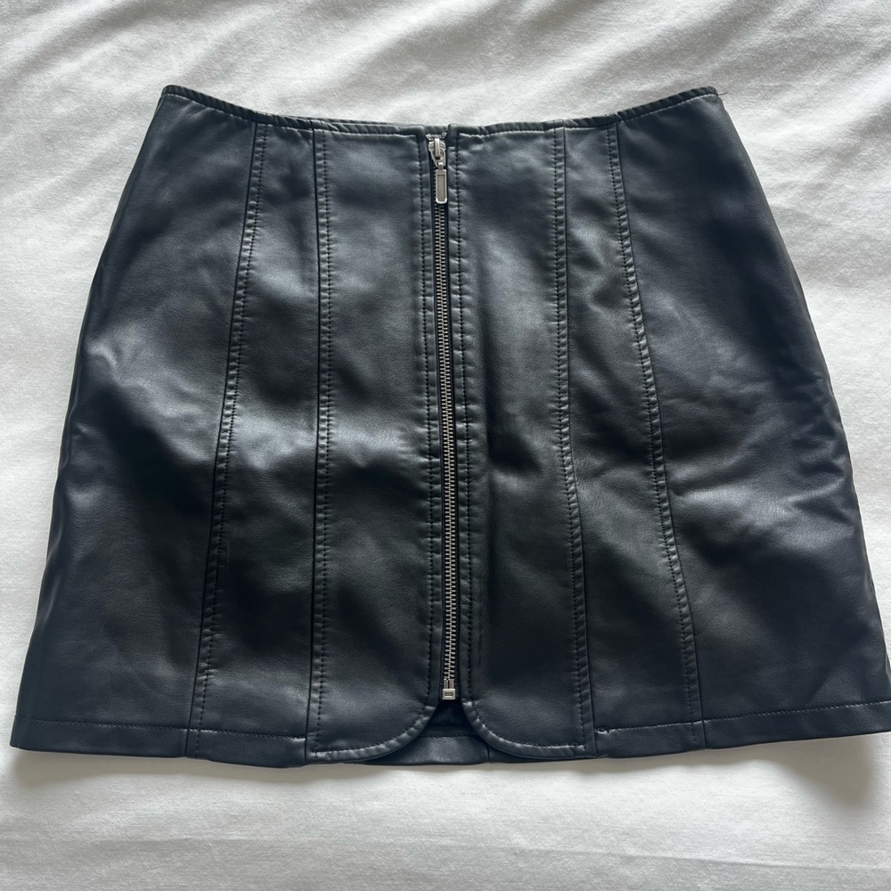Black Leather Skirt